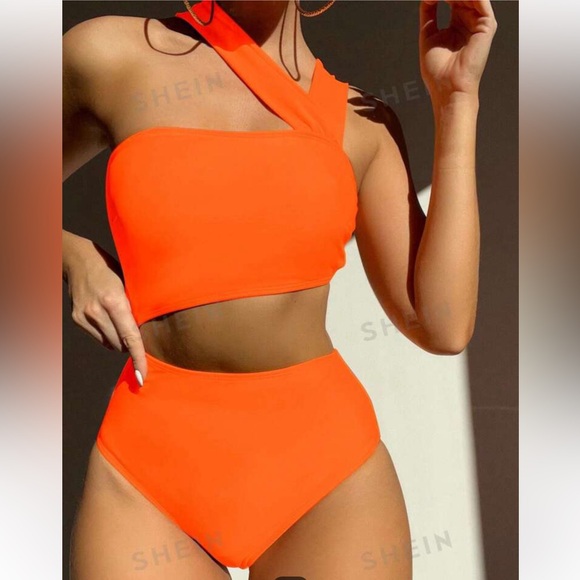 Shein 1 shoulder one piece swimsuit - Picture 1 of 2